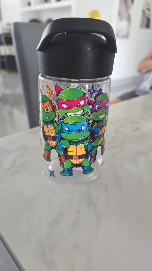 Ninja turtles kids water bottle